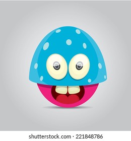 Cartoon cute monster