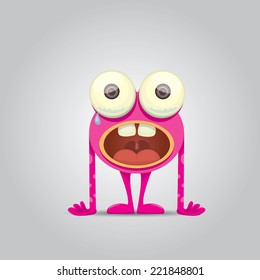 Cartoon cute monster