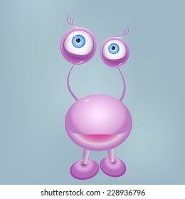 Cartoon cute monster