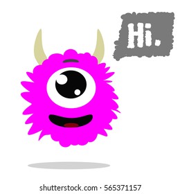 Cartoon cute monster