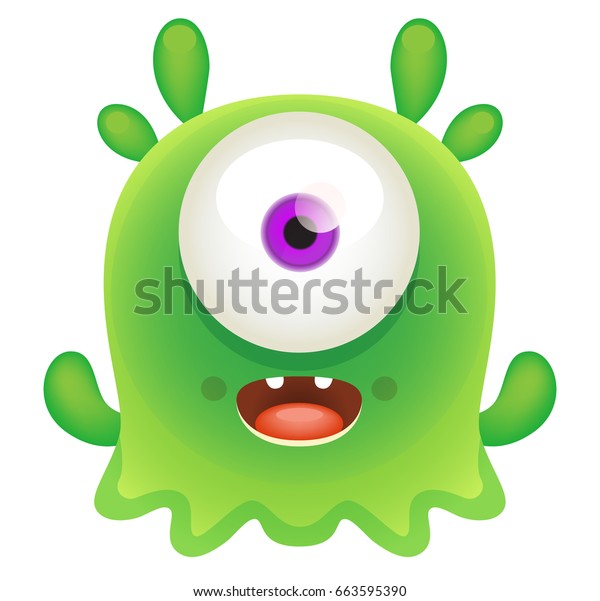Cartoon Cute Monster Stock Vector (Royalty Free) 663595390