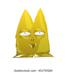 cartoon cute monster. isolated on white vector background 