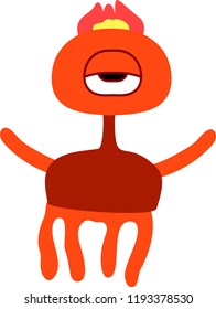 cartoon cute monster vector