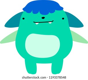 cartoon cute monster vector