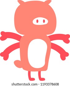 cartoon cute monster vector