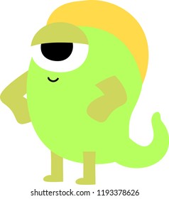cartoon cute monster vector