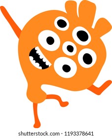 cartoon cute monster vector