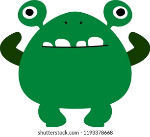 cartoon cute monster vector