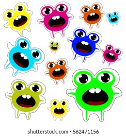 Cartoon cute monsters
