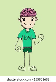 Cartoon cute monsters in Jaidee Family Style