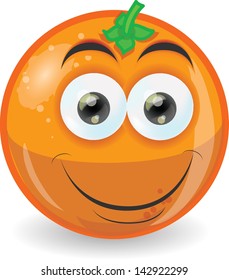 Cartoon cute orange