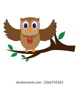 Cartoon cute Owl school Teacher Character Design. 100 days school Character Design.