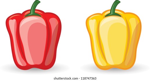 Cartoon cute peppers, background
