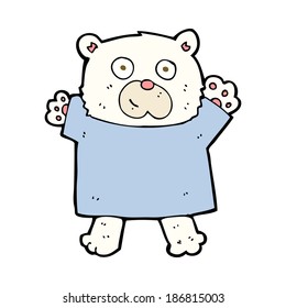 cartoon cute polar bear