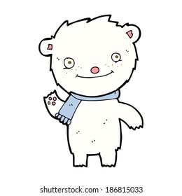 Karikatur-süßer Eisbär
