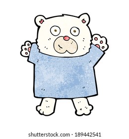 Karikatur-süßer Eisbär