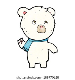 cartoon cute polar bear