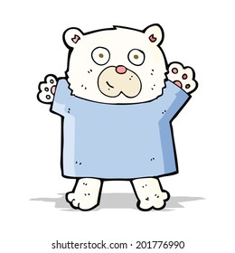 cartoon cute polar bear