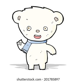 cartoon cute polar bear