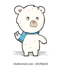 cartoon cute polar bear