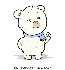 cartoon cute polar bear
