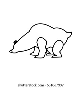 cartoon cute polar bear 