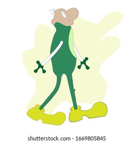 Cartoon is cute pround of pride