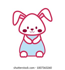 cartoon cute rabbit icon