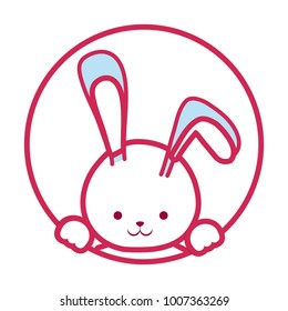 cartoon cute rabbit icon