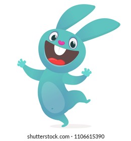 Cartoon cute rabbit. Woodland animals. Vector illustration