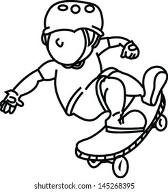 Cartoon Cute Skateboard