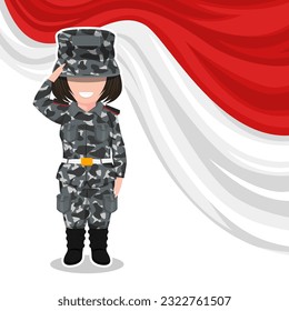 cartoon cute soldier character vector