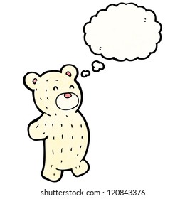 caricatura lindo oso de peluche