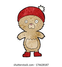 caricatura lindo oso de peluche