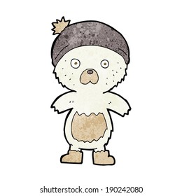 caricatura lindo oso de peluche