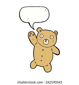 Teddybär mit Wortblase
