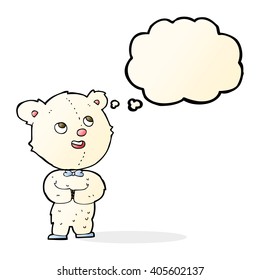 Teddybär mit Denkblase