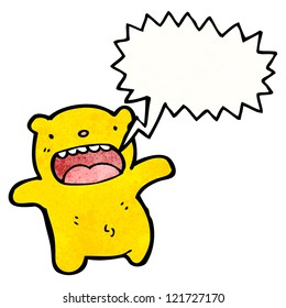 Cartoon süße Teddyschrei