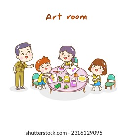 Cartoon Cute Thai Students Character Vector.
