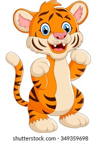 cartoon cute tiger