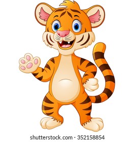 cartoon cute tiger