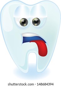 Cartoon cute tooth 