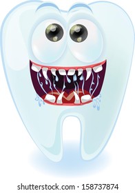 Cartoon cute tooth 