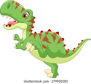 Cartoon Cute tyrannosaurus cartoon