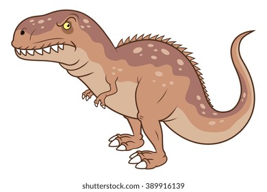 cartoon cute tyrannosaurus