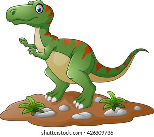 Cartoon Cute tyrannosaurus cartoon