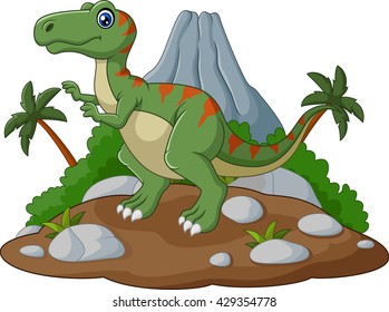 Cartoon Cute tyrannosaurus cartoon