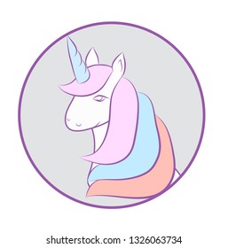  cartoon cute unicorn  stock vector illustration  