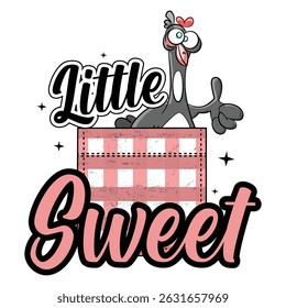Cartoon of a cute Vector illustration baby t-shirt design background templet.