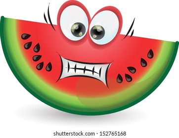 Cartoon cute watermelon